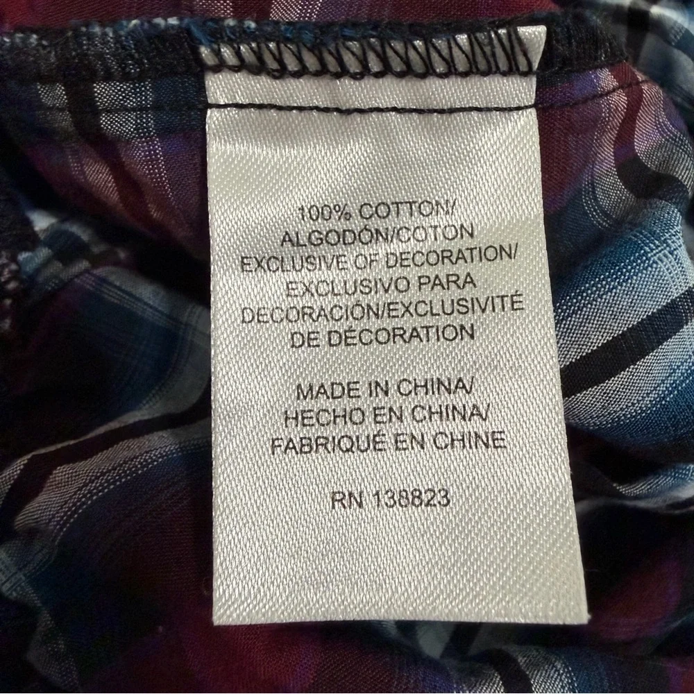 Cody James Infant‎ Plaid Western Long Sleeve Bodysuit | Size 18M